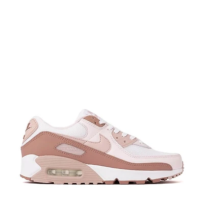 Womens Nike Air Max 90 Athletic Shoe - Particle Pink / Pearl Silt Red