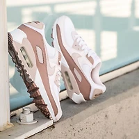 Womens Nike Air Max 90 Athletic Shoe - Particle Pink / Pearl Silt Red