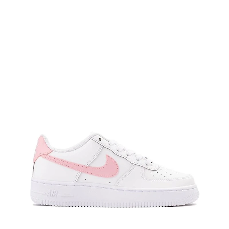 Nike Air Force 1 Low Athletic Shoe - Big Kid White / Medium Soft Pink