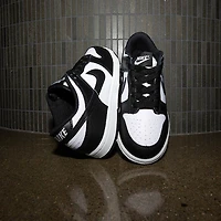 Nike Dunk Low Athletic Shoe - Little Kid White / Black