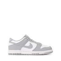 Nike Dunk Low Athletic Shoe - Big Kid White / Light Smoke Grey