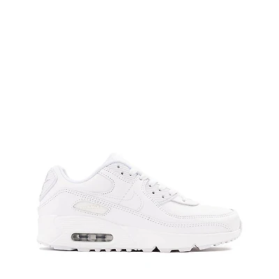 Nike Air Max 90 LTR Athletic Shoe - Big Kid White / Metallic Silver