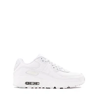 Nike Air Max 90 LTR Athletic Shoe - Big Kid White / Metallic Silver