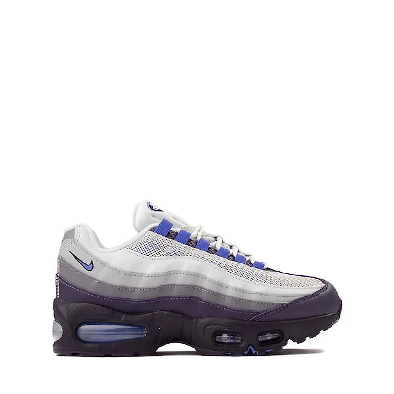 Nike Air Max 95 Athletic Shoe - Big Kid Photon Dust / Sapphire-Dark Raisin