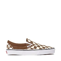 Vans Classic Slip-On Checkerboard Skate Shoe - Dachshund Brown