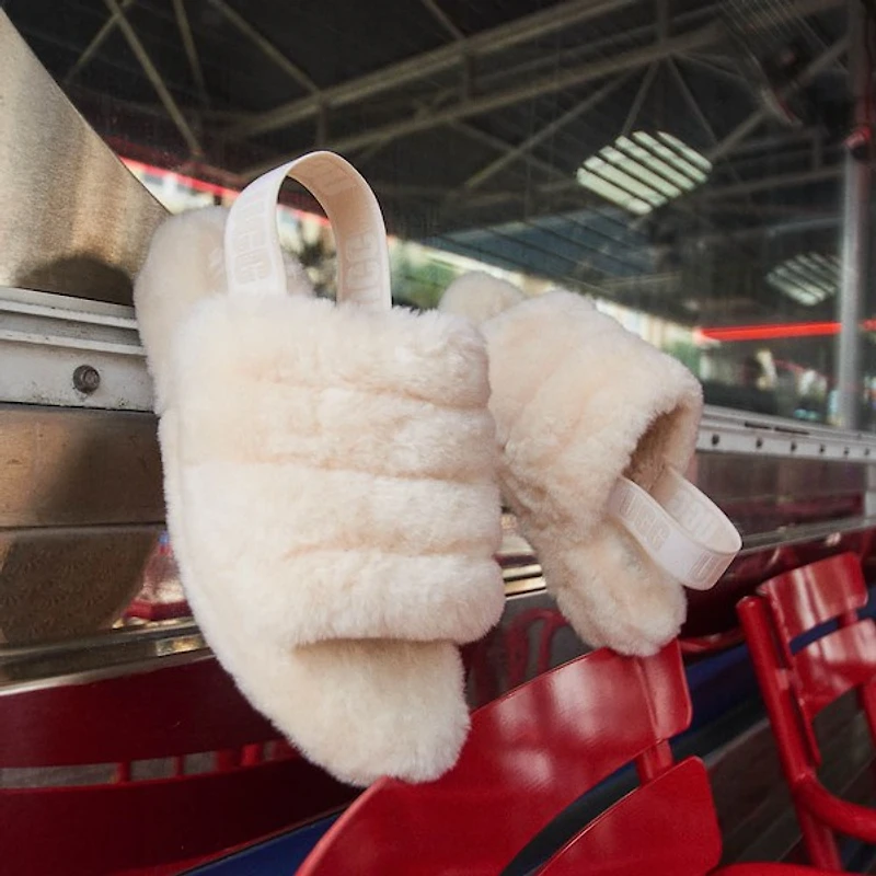 Womens UGG® Fluff Yeah Slide - Natural