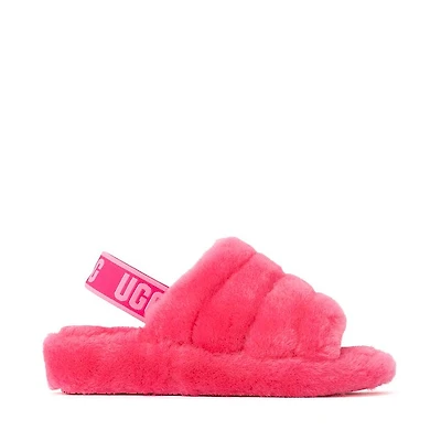 Womens UGG® Fluff Yeah Slide - Deep Coral