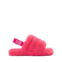 UGG® Fluff Yeah Slide - Little Kid / Big Deep Coral
