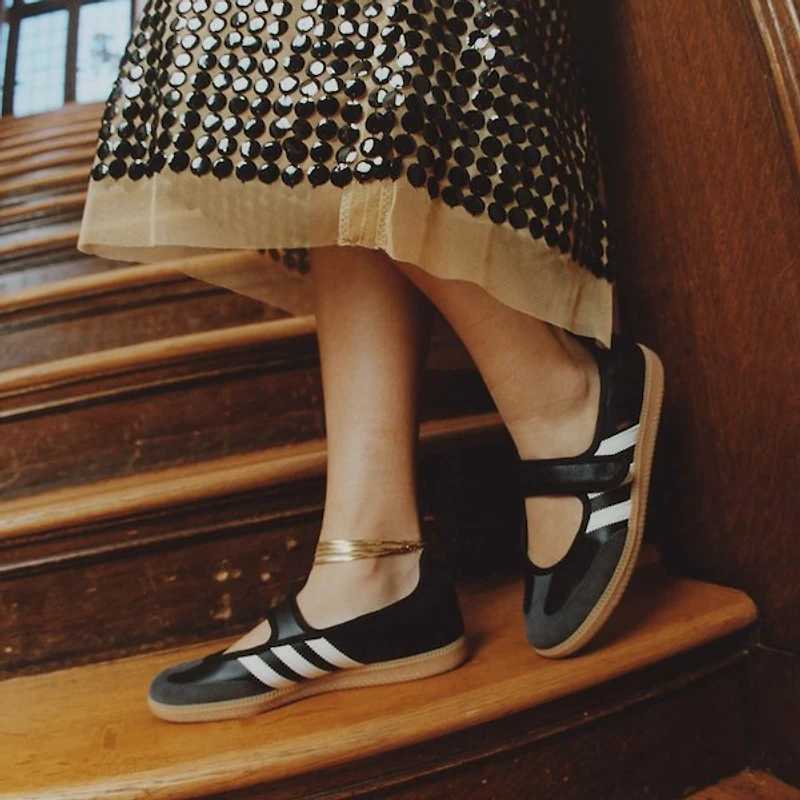 Womens adidas Samba Jane Athletic Shoe - Cloud White / Carbon Core Black