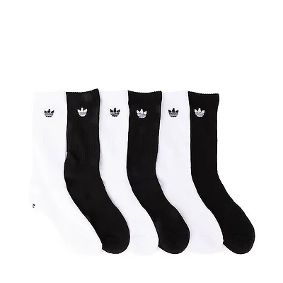 adidas Originals Trefoil 2.0 Crew Socks 6 Pack - White / Black