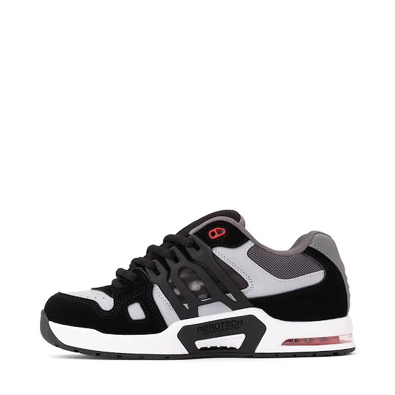 Mens DC AT-2 Skate Shoe - Black / Grey Red
