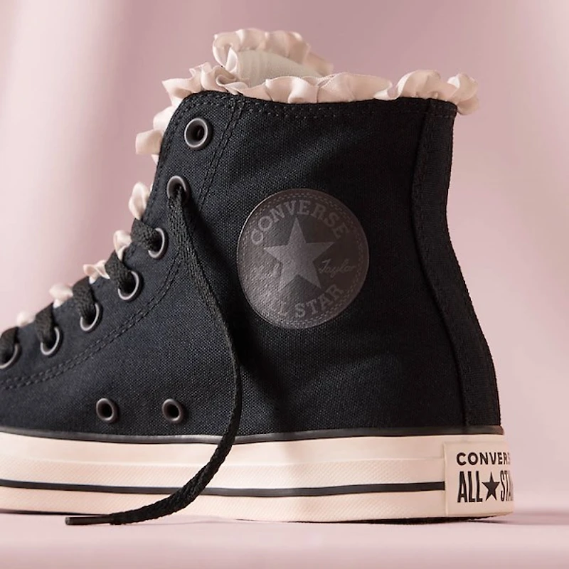 Converse Chuck Taylor All Star Frills High-Top Sneaker - Black