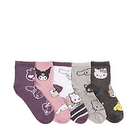 Womens Hello Kitty® & Friends Quarter Socks 5 Pack - Multicolor