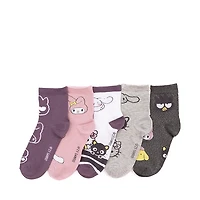 Womens Hello Kitty® & Friends Quarter Socks 5 Pack - Multicolor