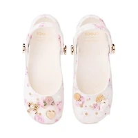 Womens LoveShackFancy x Crocs Classic Ballet Flat - Oyster