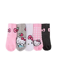 Hello Kitty® Ribbed Quarter Sock 5 Pack - Toddler - Multicolor
