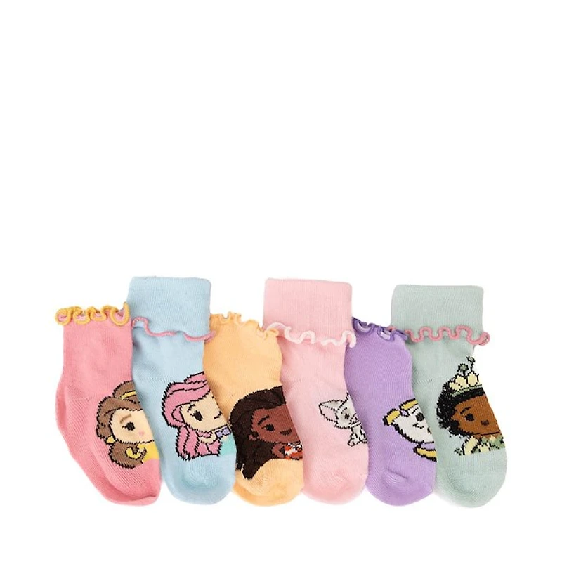 Disney Princess Turncuff Ankle Socks 6 Pack - Baby - Multicolor
