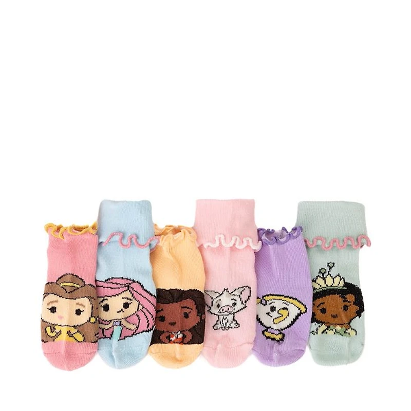 Disney Princess Turncuff Ankle Socks 6 Pack - Baby - Multicolor