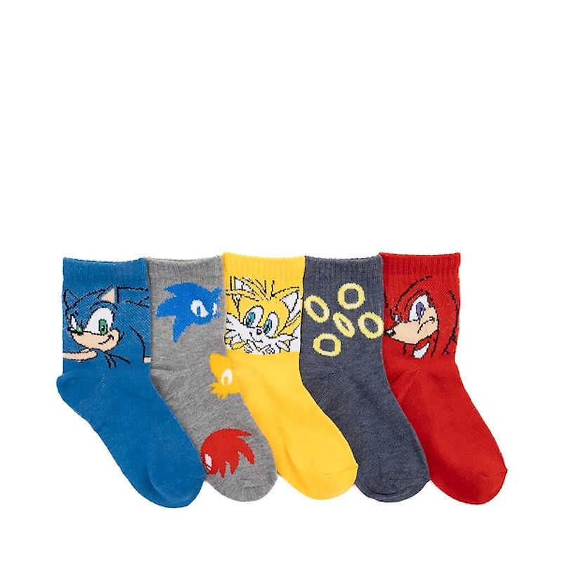 Sonic the Hedgehog&trade Crew Socks 5 Pack - Little Kid - Multicolor