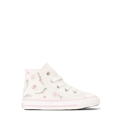 Converse Chuck Taylor All Star Boho Floral High-Top Sneaker - Baby / Toddler Vintage White Summit Pink