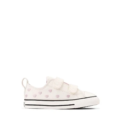 Converse Chuck Taylor All Star Hearts Easy-On Low-Top Sneaker - Baby / Toddler Vintage White New Found Bloom