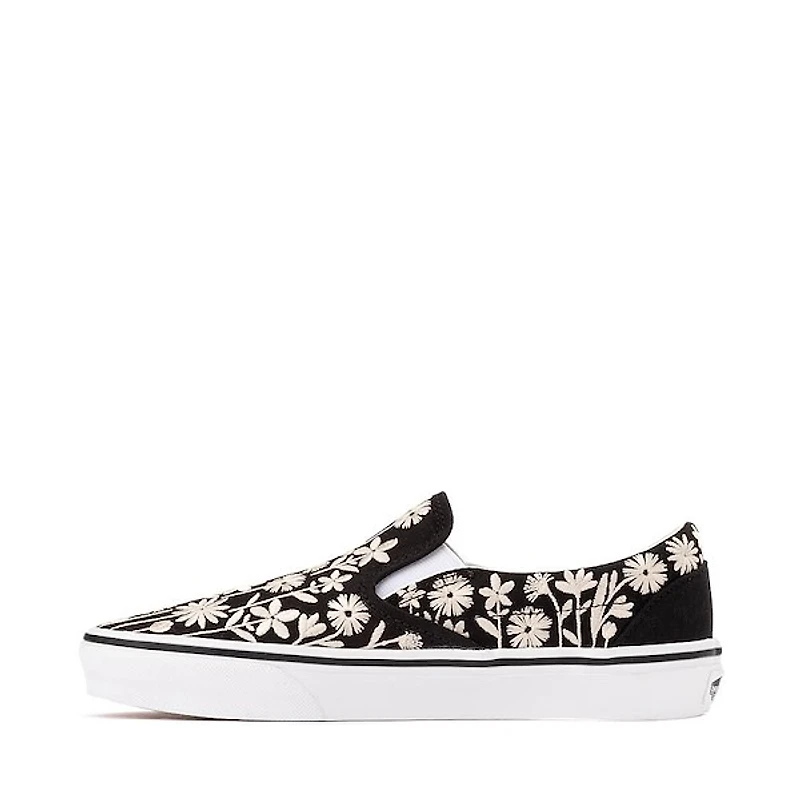 Vans Classic Slip-On Floral Skate Shoe - Black / Turtledove