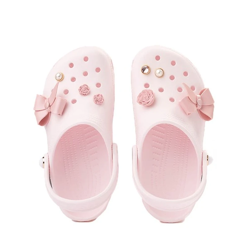Crocs Classic Shimmer Bow Clog - Little Kid / Big Bubble Ice
