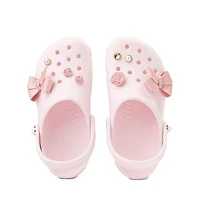 Crocs Classic Shimmer Bow Clog - Little Kid / Big Bubble Ice