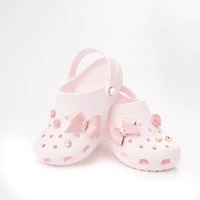 Crocs Classic Shimmer Bow Clog - Little Kid / Big Bubble Ice