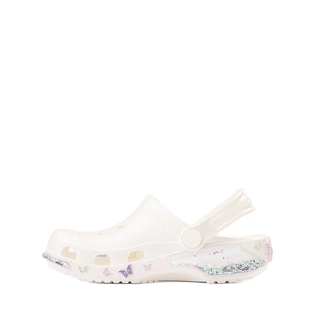 Crocs Classic Butterfly Shaker Clog - Little Kid / Big White