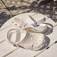 Crocs Classic Butterfly Shaker Clog - Little Kid / Big White