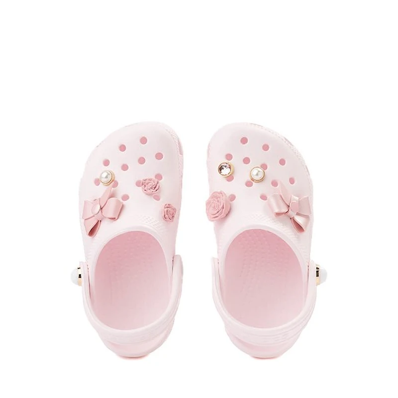 Crocs Classic Shimmer Bow Clog - Baby / Toddler Bubble Ice