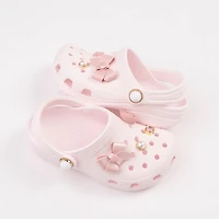 Crocs Classic Shimmer Bow Clog - Baby / Toddler Bubble Ice