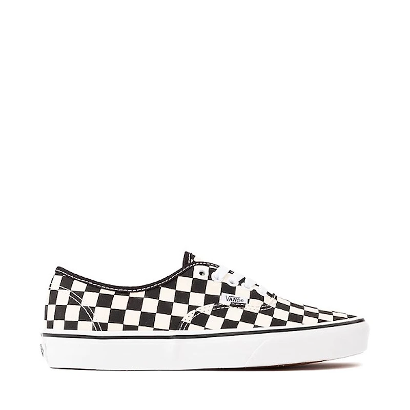 Vans Authentic Primary Checkerboard Skate Shoe - Black / White