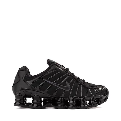 Womens Nike Shox TL Athletic Shoe - Black / Metallic Hematite / Max Orange / Black