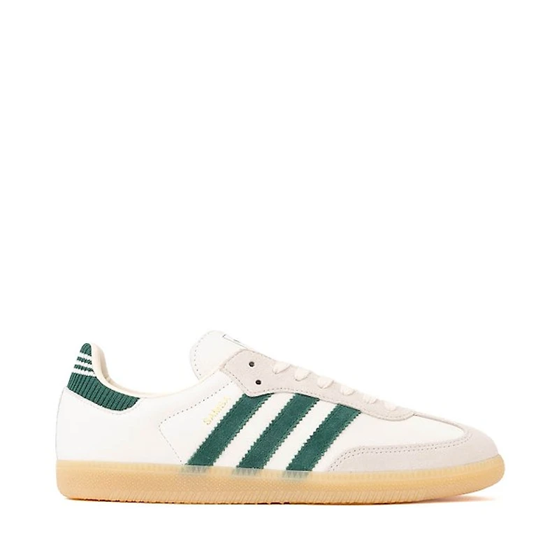 Mens adidas Samba OG Athletic Shoe - Cloud White / Collegiate Green Gum