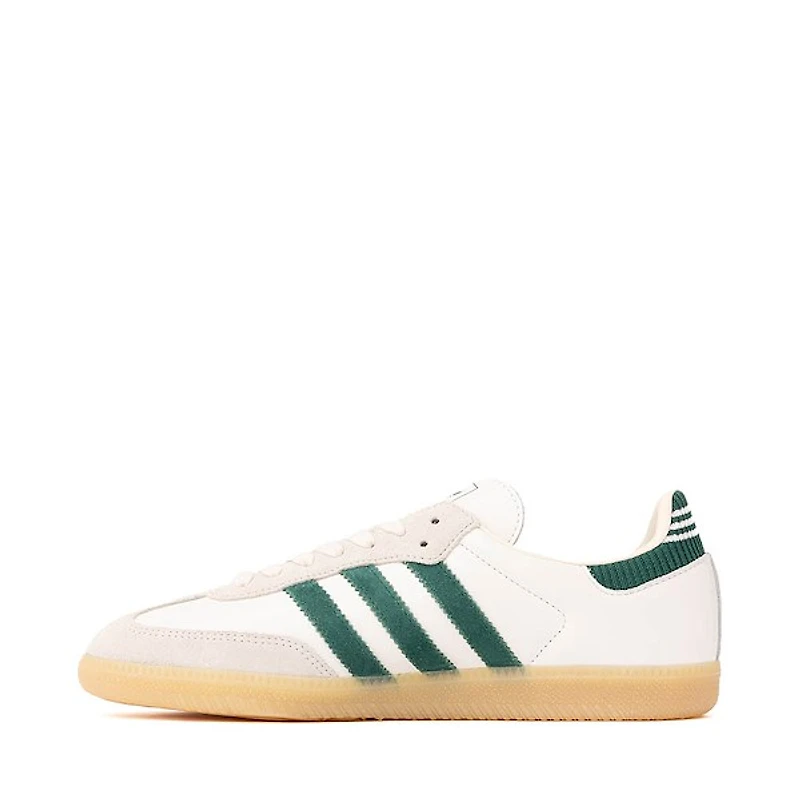 Mens adidas Samba OG Athletic Shoe - Cloud White / Collegiate Green Gum