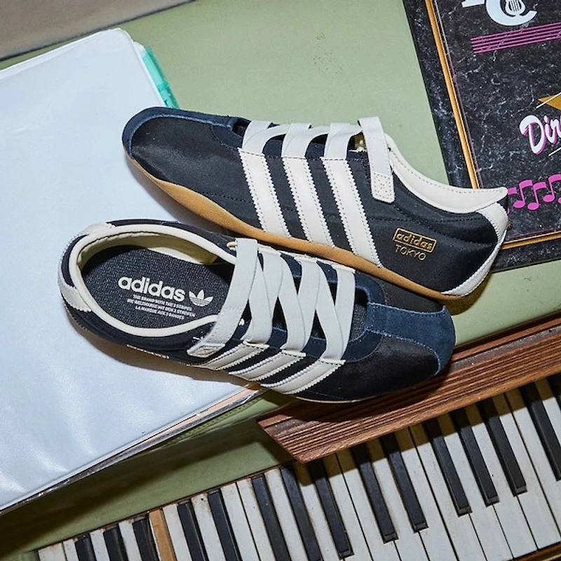 Womens adidas Tokyo MJ Shoe - Core Black / Cream White Gold Metallic