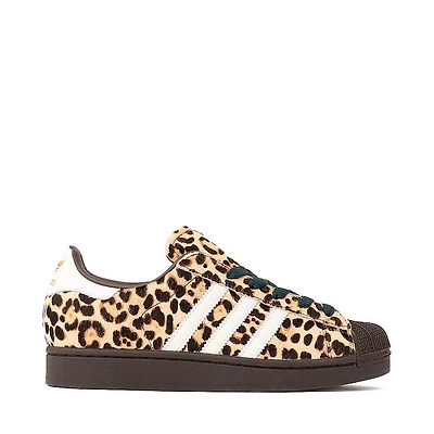 Womens adidas Superstar II Athletic Shoe - Dark Brown / Ivory Gold Metallic