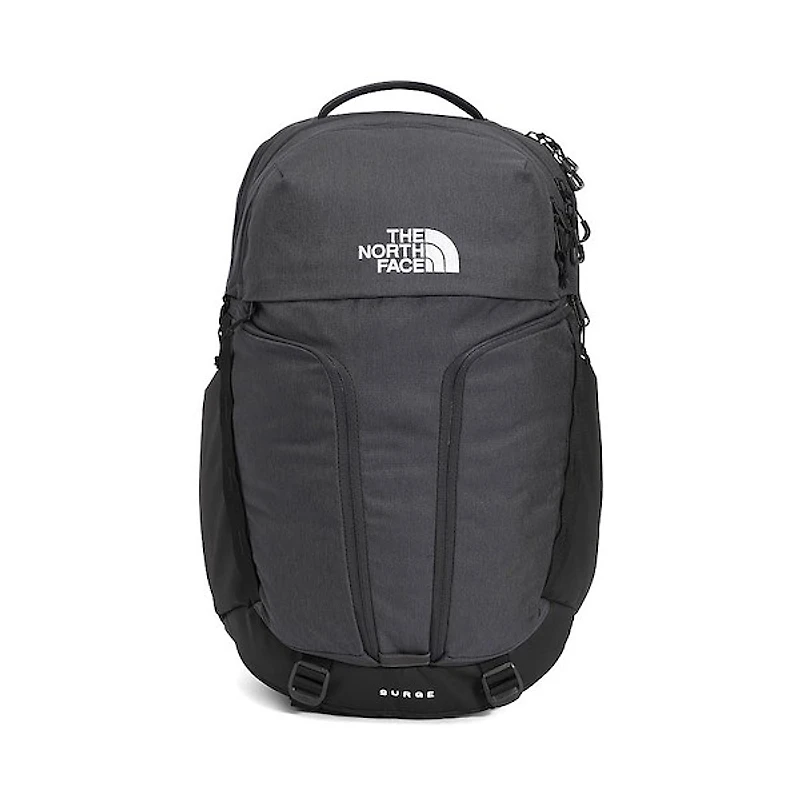 The North Face Surge Backpack - Asphalt Grey Light Heather / TNF Black