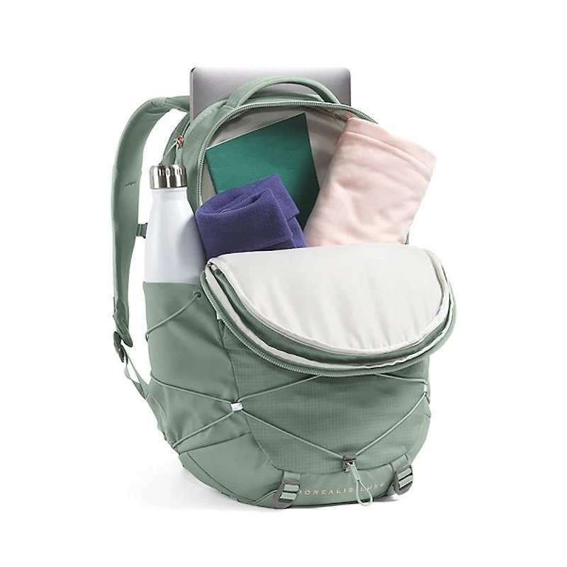 Womens The North Face Borealis Luxe Backpack - Slate Moss / Burnt Coral
