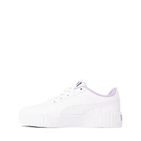 PUMA Carina 3.0 Butterfly Athletic Shoe - Little Kid / Big Kid - White / Violet