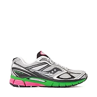 Womens Saucony ProGrid Guide 7 Athletic Shoe - Grey / Green Pink