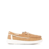 HEYDUDE Wells Classic Boat Shoe - Little Kid / Big Cognac