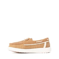 HEYDUDE Wells Classic Boat Shoe - Little Kid / Big Cognac