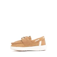 HEYDUDE Wells Classic Boat Shoe - Baby / Toddler - Cognac