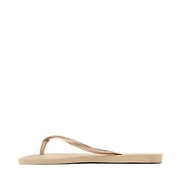 Womens Havaianas Slim Flip-Flop - Sand Grey / Light Golden