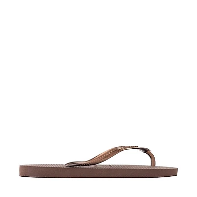 Womens Havaianas Slim Flip-Flop - Dark Brown