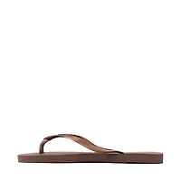 Womens Havaianas Slim Flip-Flop - Dark Brown