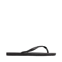 Womens Havaianas Slim Square Flip-Flop - Black